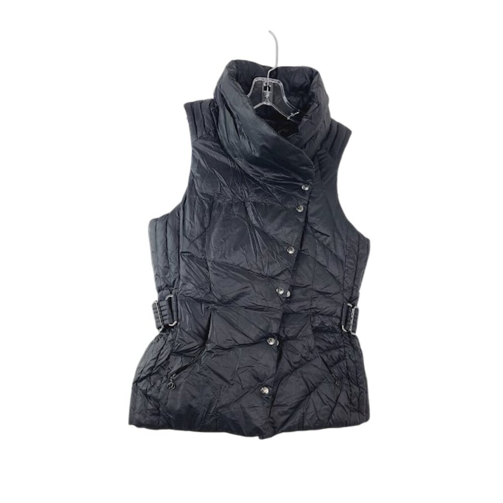 Lululemon Women's Black Down For It All Cowl Neck Puffer Vest Size 6